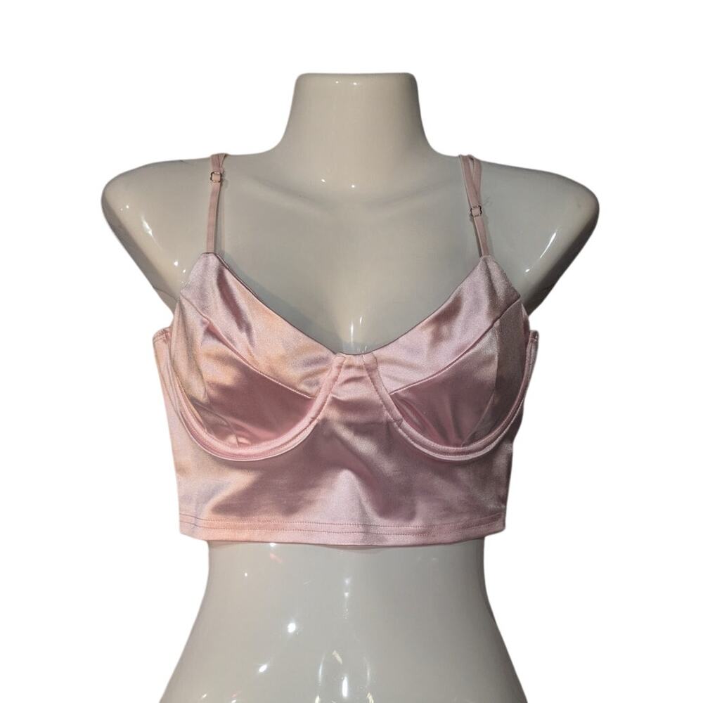 Adika  Satin Bustier Crop Top Size L